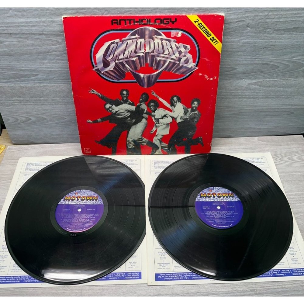 Commodores Anthology 2LP Set Motown Soul 6044 ML2 Brick House Vinyl Records